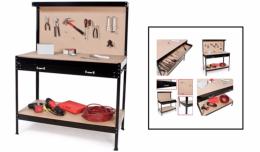 Banco de trabajo para taller. Mesa de trabajo de herramientas.