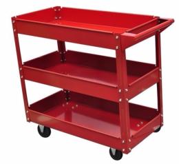 Carro de taller. Carro de herramientas 3 pisos con ruedas.