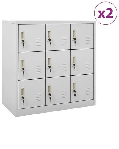 Taquilla de metal 9 puertas   2 UNIDADES