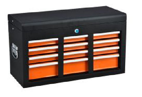 Trolley o caja de herramientas 4 cajones y estante superior